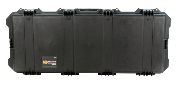 Storm 3100 Case for Accuracy International AW AE or AICS with 20 inch Barrel in black. This is a brand new case but had utility knife marks on the front latches (see photo on web).-UB781