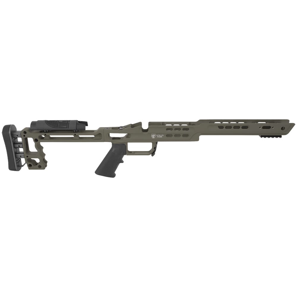 Masterpiece Arms Remington LA RH Mil Spec OD Green Ultra Lite Chassis ULCHASSISREMLA-ODG-21