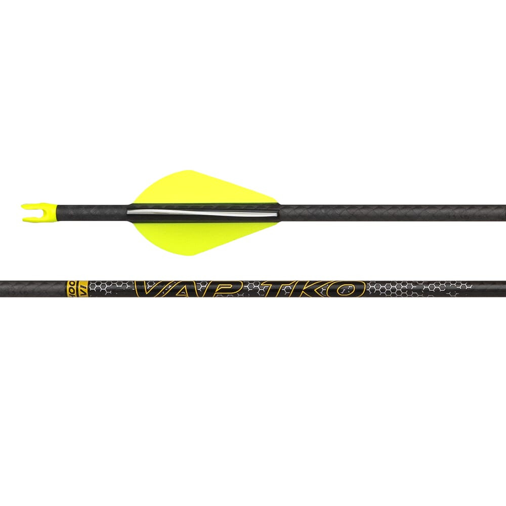 Victory Archery VAP TKO Elite 175 Low Torque GPI: 13.1 Fletched Arrow w/AAE 2.6 Hybrid Vanes 6pk VAPTKAE-175FA-6