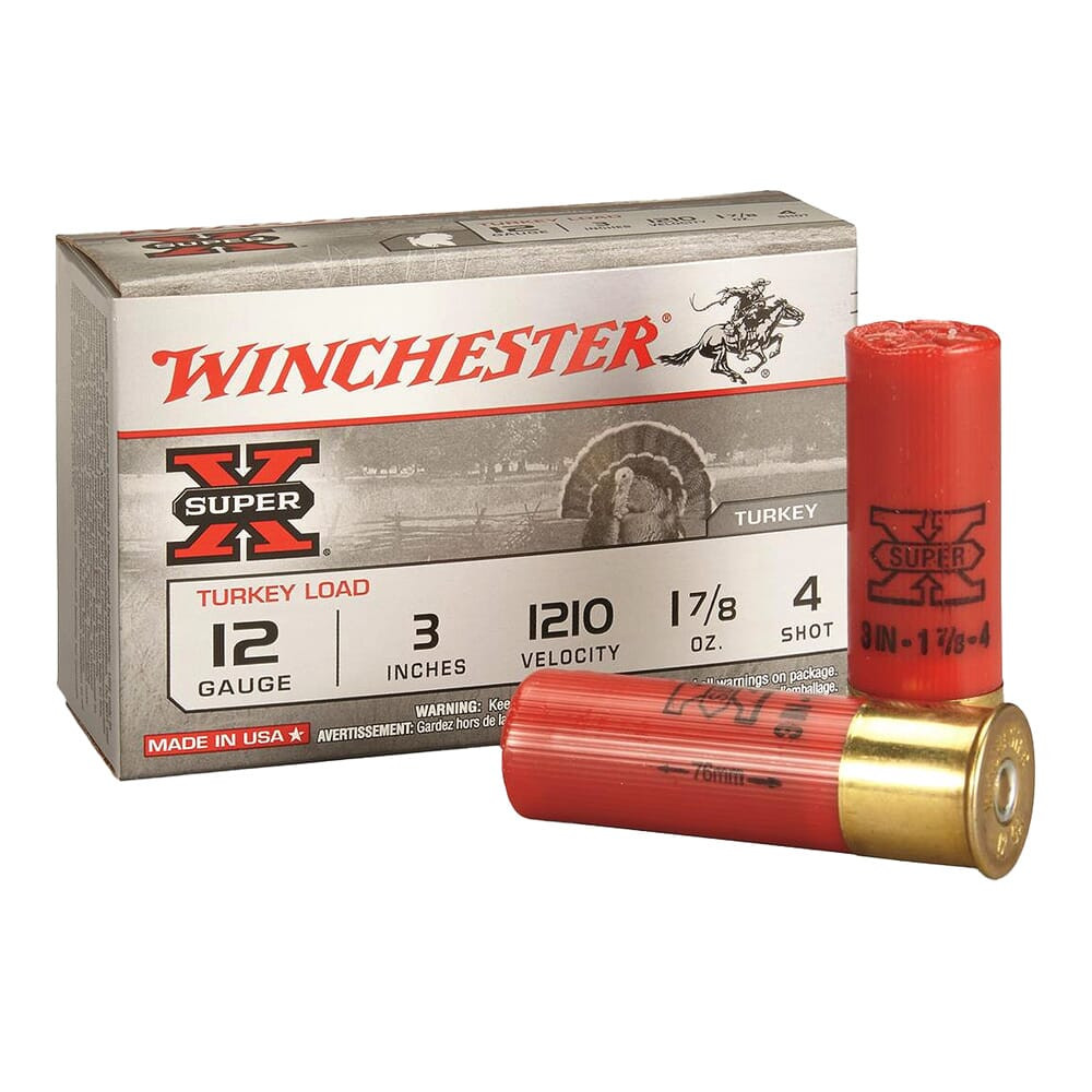 Winchester 12ga 3" #5 Super-X Turkey 1-7/8oz Shells Case of 100 X123MT5