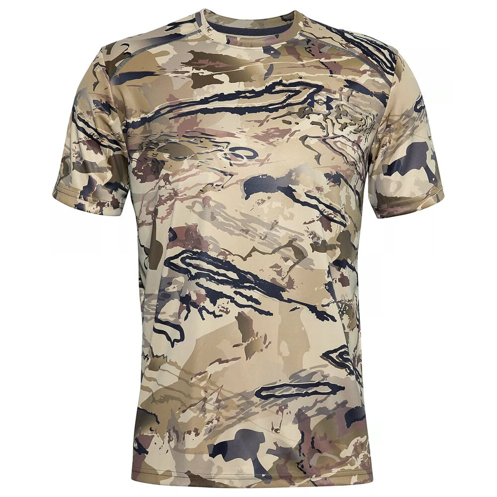 Under Armour Whitetail Iso-Chill Brushline Short Sleeve Tee UA Barren Camo/Black 1361310-999