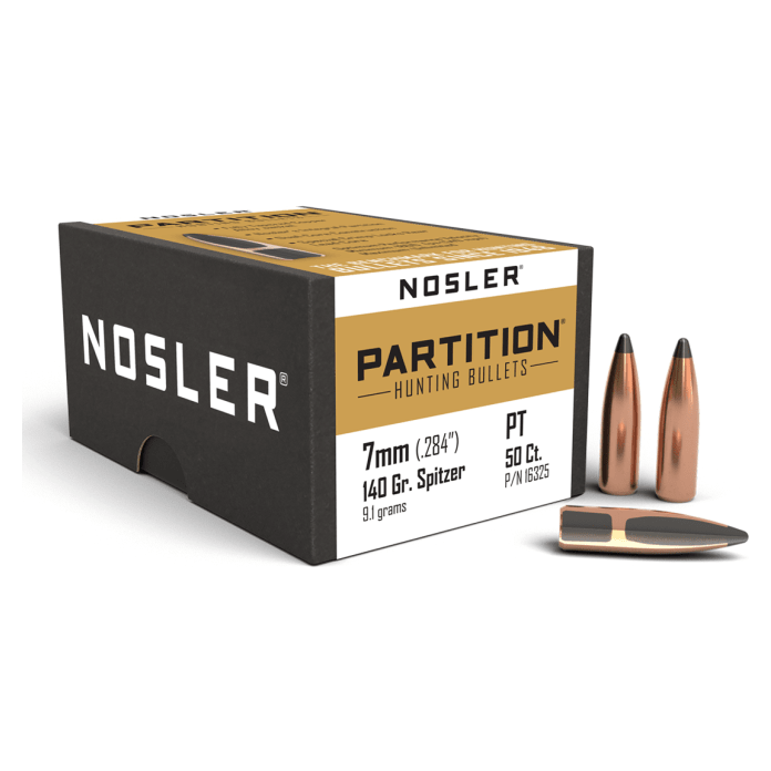 Nosler Partition P - 7mm 140g SP (50ct) Bullets 16325
