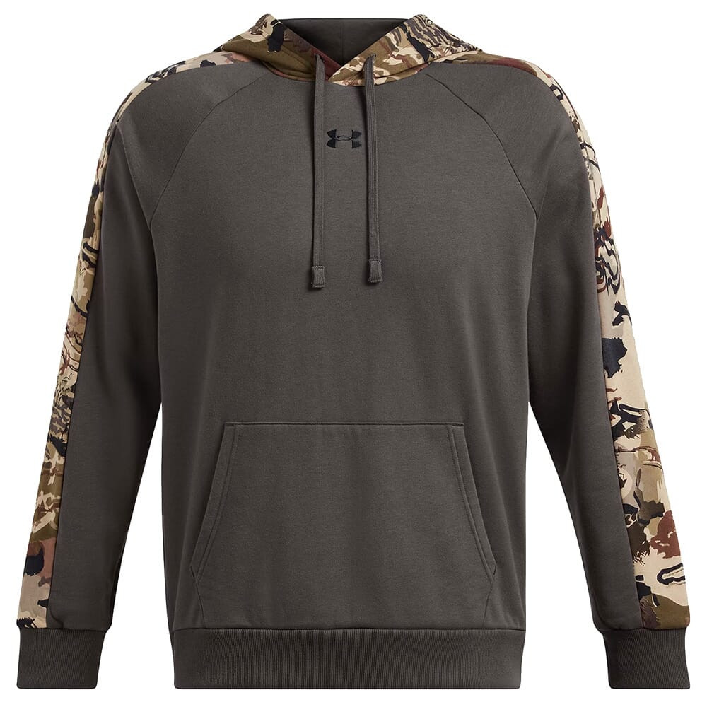 Under Armour Rival Fleece Camo Blocked Hoodie Charcoal/Black 1388087-019