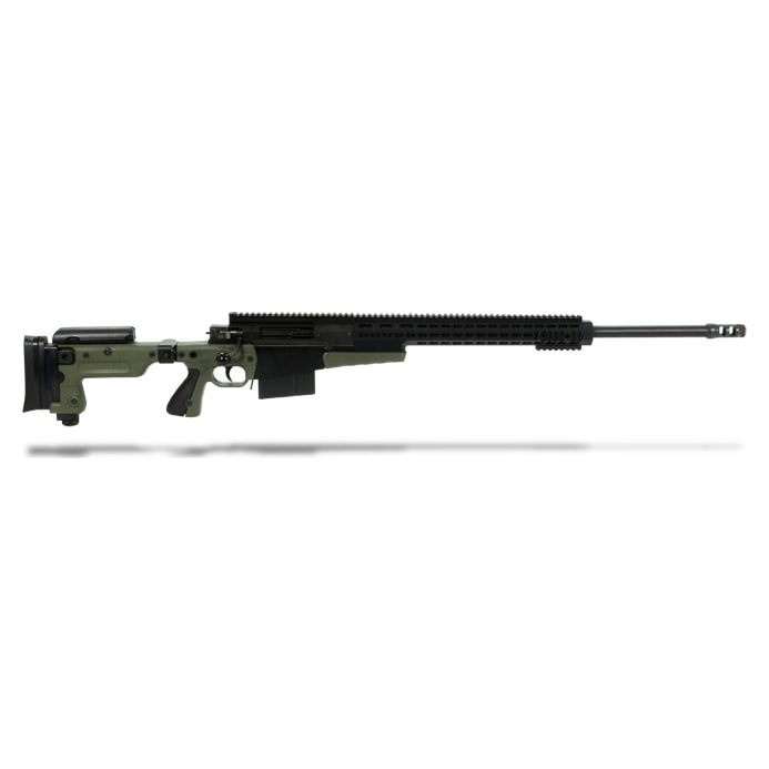 AX338 Lapua 27" Barrel,SAS Brake, Green, Butt Spike, Quick Butt, Quick Cheek, About 50 rds fires, In like new condition - UA771