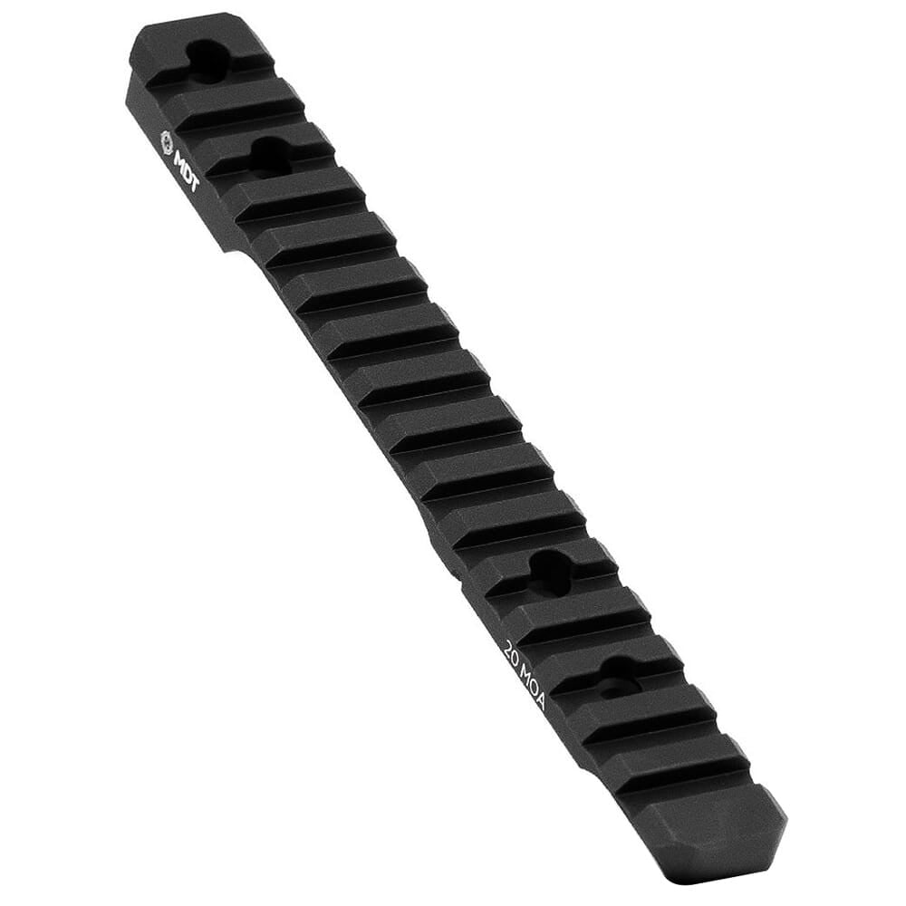 MDT BLK 20 MOA Tikka T1X Blk Picatinny Scope Base 104505--BLK