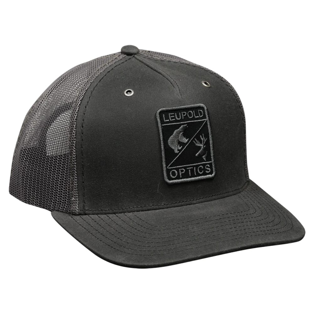 Leupold Wildlife Waxed Canvas Trucker Hat Rhino/Charcoal 185041