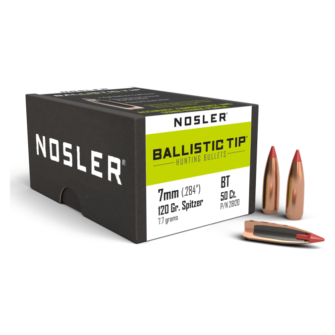 Nosler Ballistic Tip Hunting BT - 7mm 120g SP (50ct) Bullets 28120