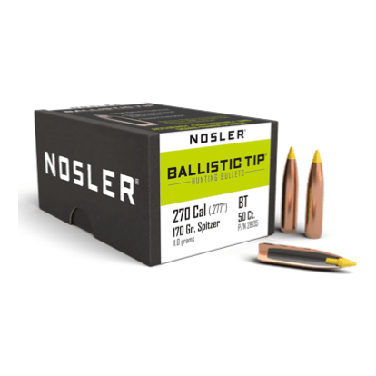 Nosler Ballistic Tip Hunting BT - 270 170g SP (50ct) Bullets 28135