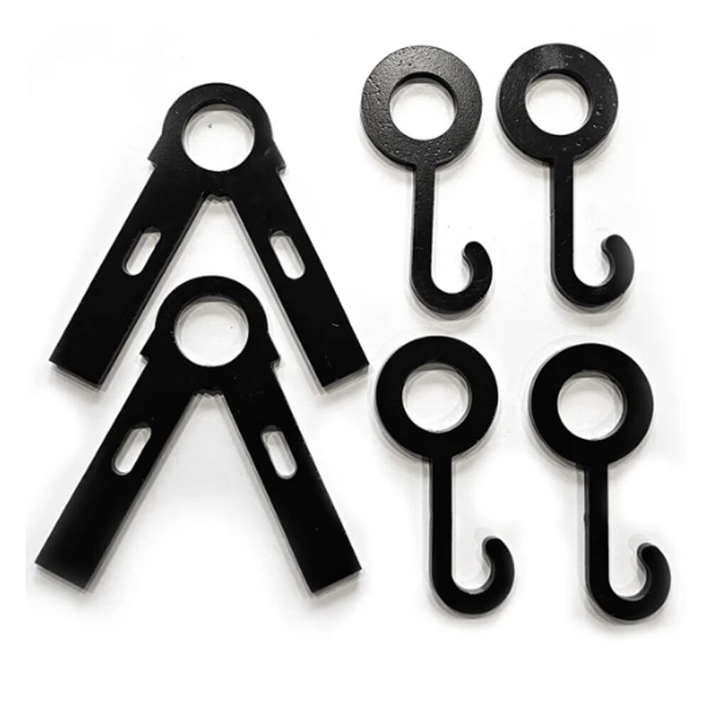 Precision Targets 3/4" Conduit Leg/Cross Bar Brackets w/4 Gong Hooks 3-4-CLCBB-4GH