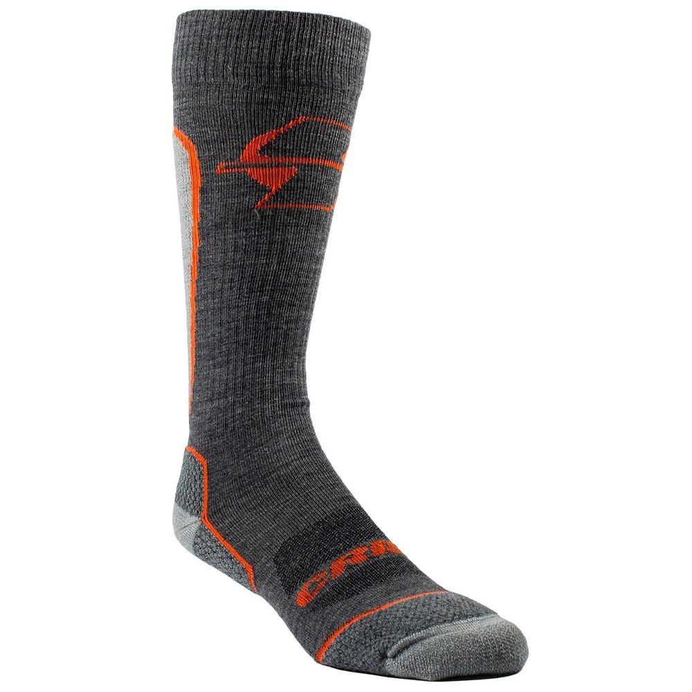 Crispi Manti Charcoal Mid-Calf Sock 8441-Charcoal, Medium