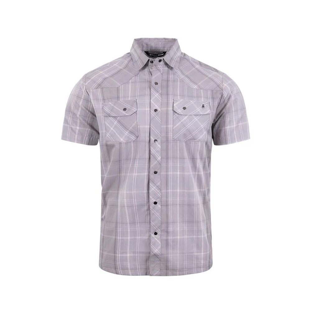 Stone Glacier Breaks Snap Shirt SS Stone Plaid 90001-ST, XL