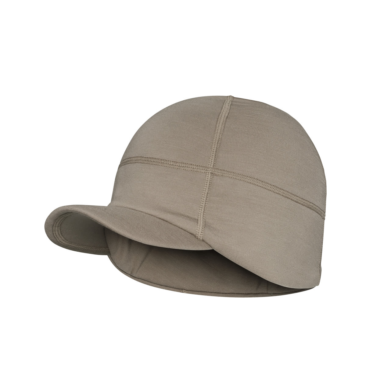 First Lite Rugged Wool Brimmed Beanie Walnut MARBBWN, Large