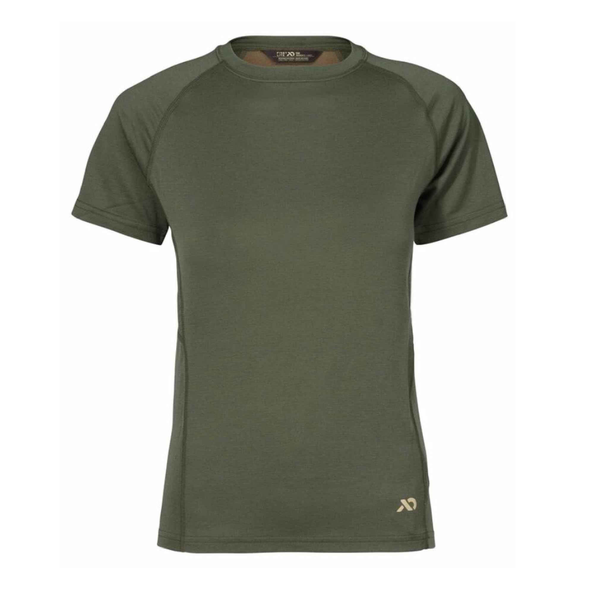 First Lite Women's Wick Short Sleeve 2.0 Conifer WTWS2CN Top, Large