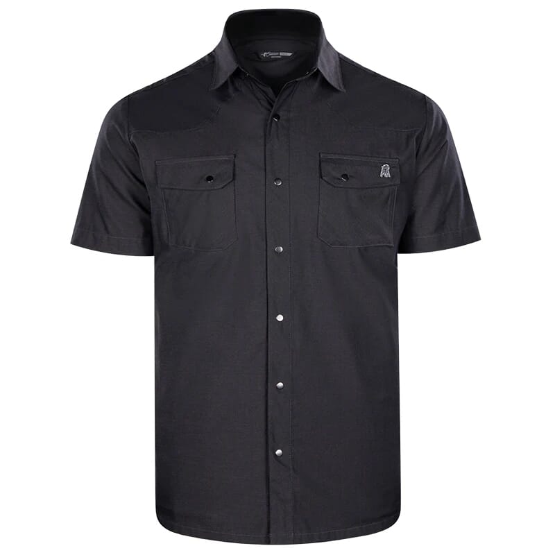 Stone Glacier Breaks Short Sleeve Snap Shirt Carbon 90001-CA, Large