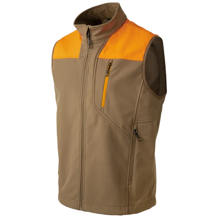 Beretta Daybreak Softshell Vest Otter/Blaze Orange GU405T244708D8, Large