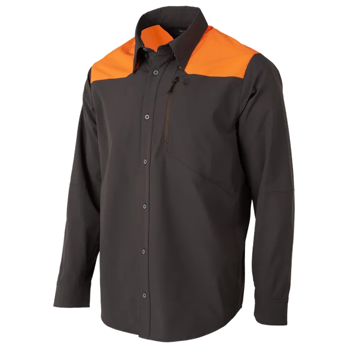 BERETTA Ozark Tech Shirt, Color: Brown Bark & Orange, Size: XL (LU332T244508C4XL)