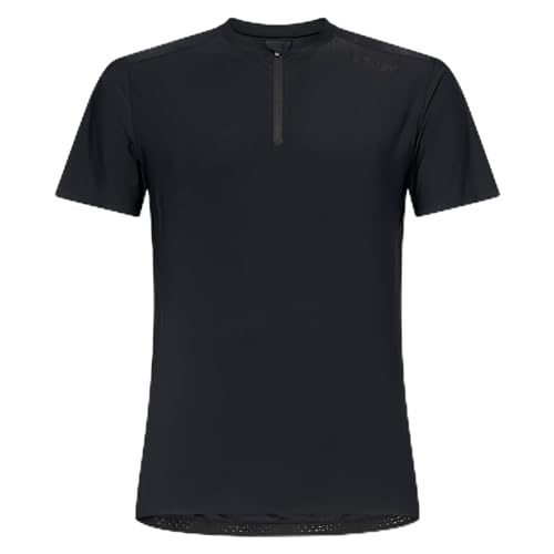 Oakley Point To Point 1/4 ZIP Jersey Blackout FOA406240-02E Top, Medium
