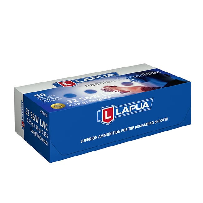 lapua Lapua .32 S&W Long 98gr WC Ammo Box of 50 4318026 - $58.99 at Scopelist.com