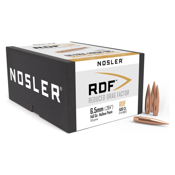 Nosler RDF RDF - 6.5mm 140g HPBT (500ct) Bullets 49825