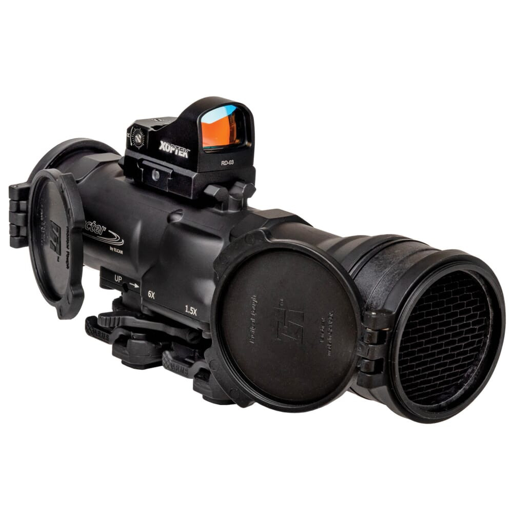 USED Elcan SpecterDR 1.5x/6x 7.62mm Riflescope w/Flip Covers, ARD & 3MOA XOPTEK DFOV6-B146-C20-X3 - Excellent Condition USED8430