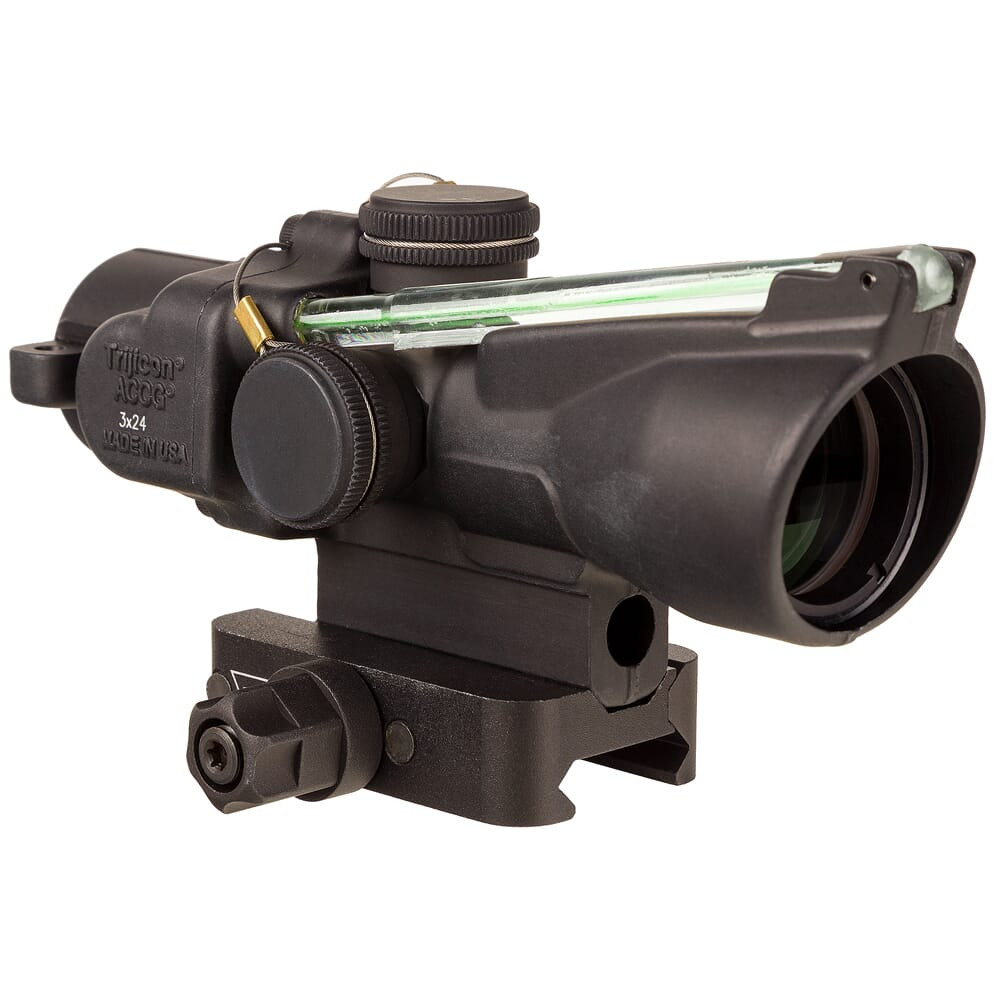 Trijicon ACOG 3x24 XB Dual Illum Green Chevron 400-440+ fps Bolt Drop Crossbow Scope w/Q-LOC Mount TA50-C-400393