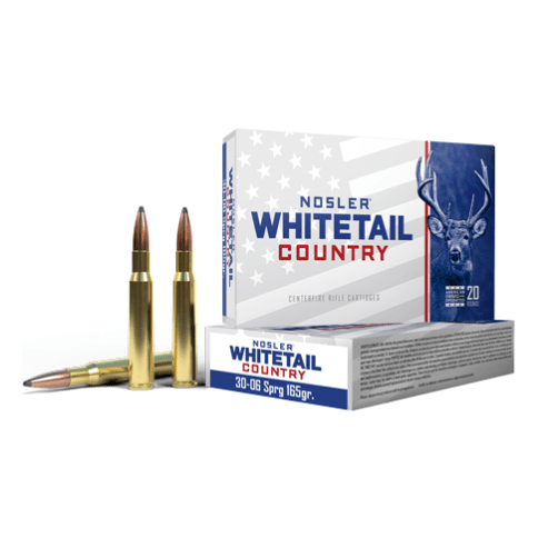Nosler Whitetail Country .30-06 Springfield 165 Grain Solid Base Centerfire Rifle Ammo