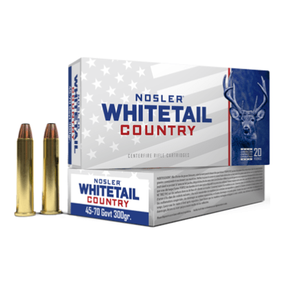 nosler Nosler Whitetail Country WCA - 45-70 Govt 300g SW (20ct) Ammunition 40145 - $42.99 at Scopelist