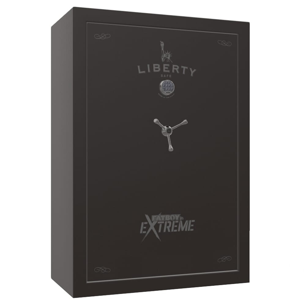 Liberty Safe Fatboy Jr Extreme Bronze Textured 45-Gun Safe w/Black Ink, SecuRam Back Lit Brass eLock, Economy Door Panel & 10pk Rifle-Rods Kit