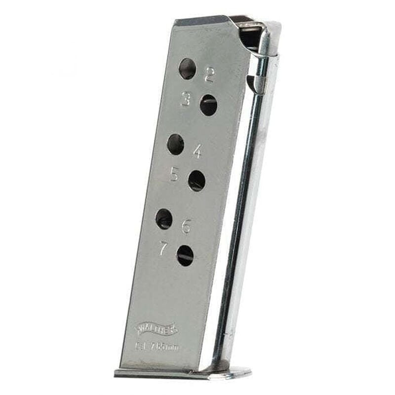walther arms Walther PPK .32 ACP Flush Nickel 7rd Magazine 5136782 - $40.99 at Scopelist.com