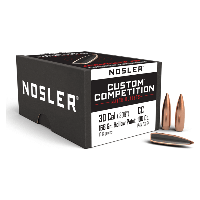 Nosler Custom Competition CC - 30 168g HPBT (100ct) Bullets 53164