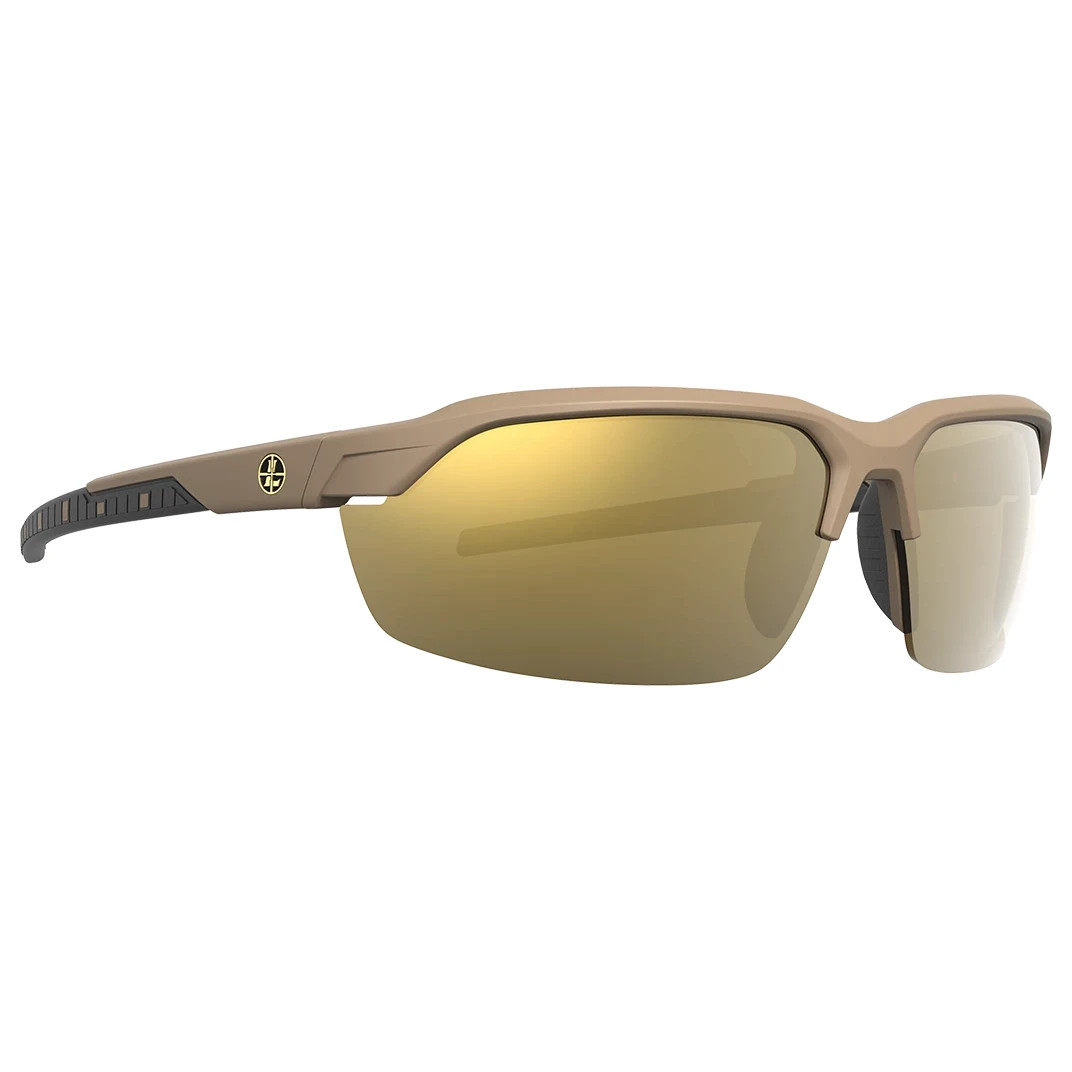 Leupold Tracer Shadow Tan, Bronze Mirror, Performance Eyewear Includes (2) Yellow & Clear Lenses 179090