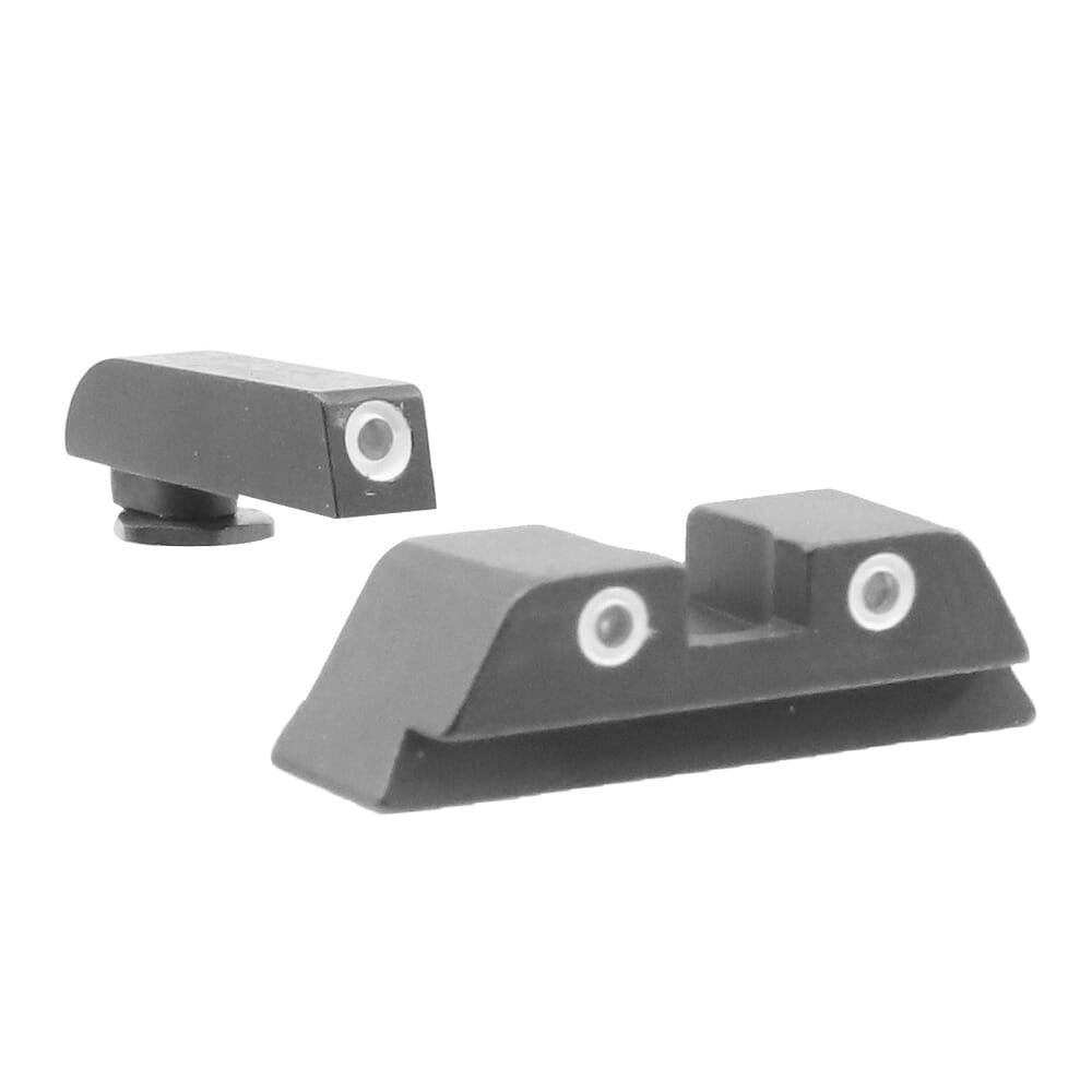 Trijicon Bright & Tough 3-Dot Green Front/Orange Rear Night Sight Set for Standard Frame Glock Models 600222