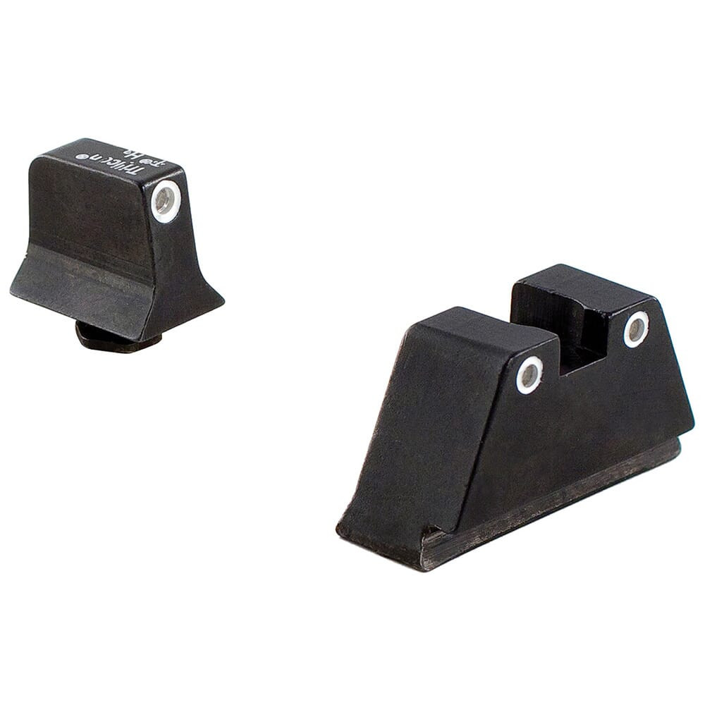 Trijicon® Suppressor/Optic Height Sights - Glock Large Frames 600690 in Front White Outline/green Tritium