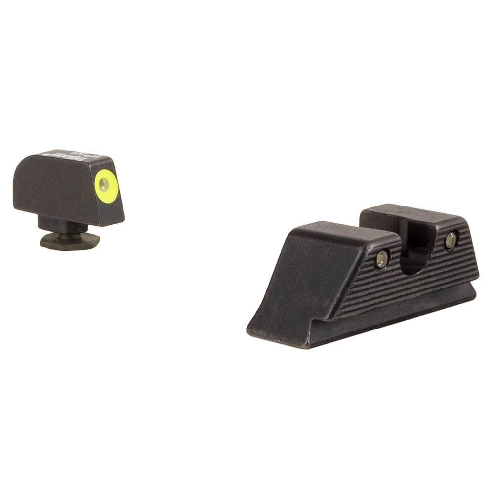 TRIJICON HD XR Night Sight Set MOS Fit Rear Yellow Front Outline for Glock Models 17,
 17L, 19, 22, 23, 24, 25, 26, 27, 28, 31, 32, 33, 34, 35, 37, 38 and 39 (GL614-C-601091)