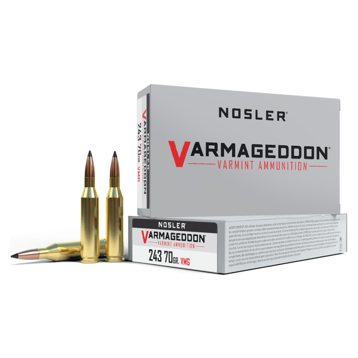 nosler Nosler Varmageddon VGA - 243 Win 70g VG FBT (20ct) Ammunition 61029 - $45.99 at Scopelist