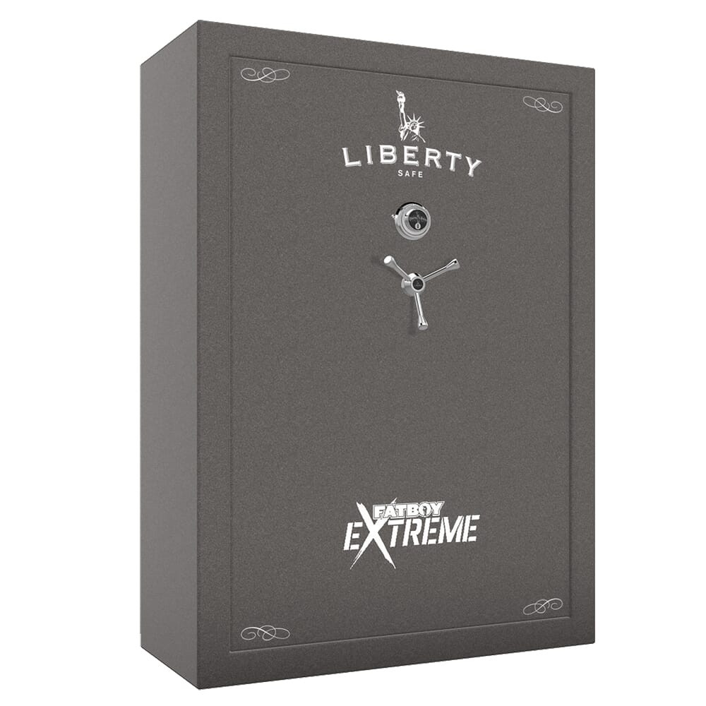 Liberty Safe Fatboy Extreme Granite Textured 60-Gun Safe w/Silver Ink, Mechanical Lock, Deluxe Door Panel & 10-pk Rifle-Rods Starter Kit