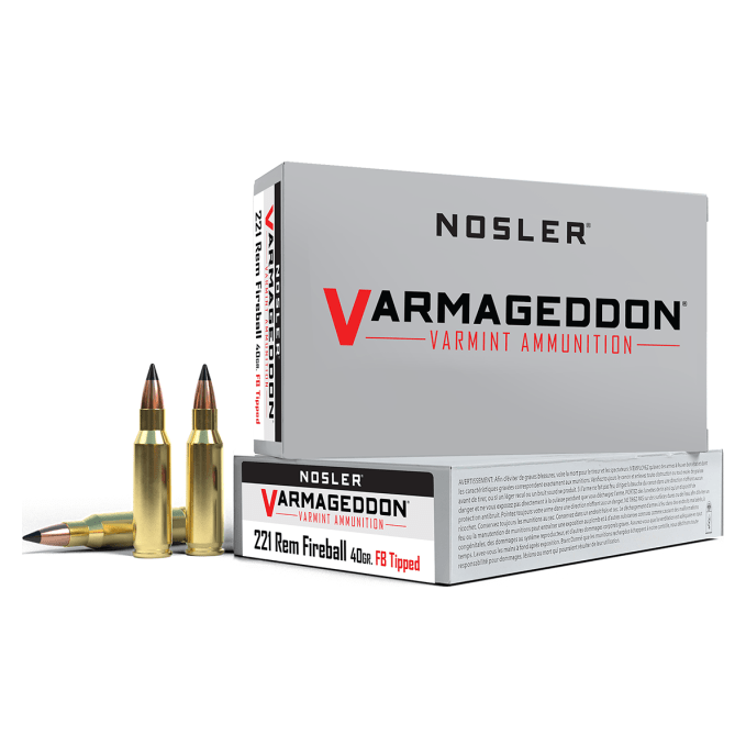 nosler Nosler Varmageddon VGA - 221 Rem Fireball 40g VG FBT (20ct) Ammunition 65125 - $41.99 at Scopelist