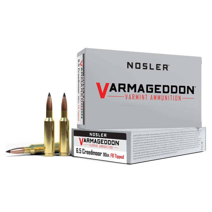 nosler Nosler Varmageddon VGA - 6.5mm Creedmoor 90g VG FBT (20ct) Ammunition 65175 - $44.99 at Scopelist