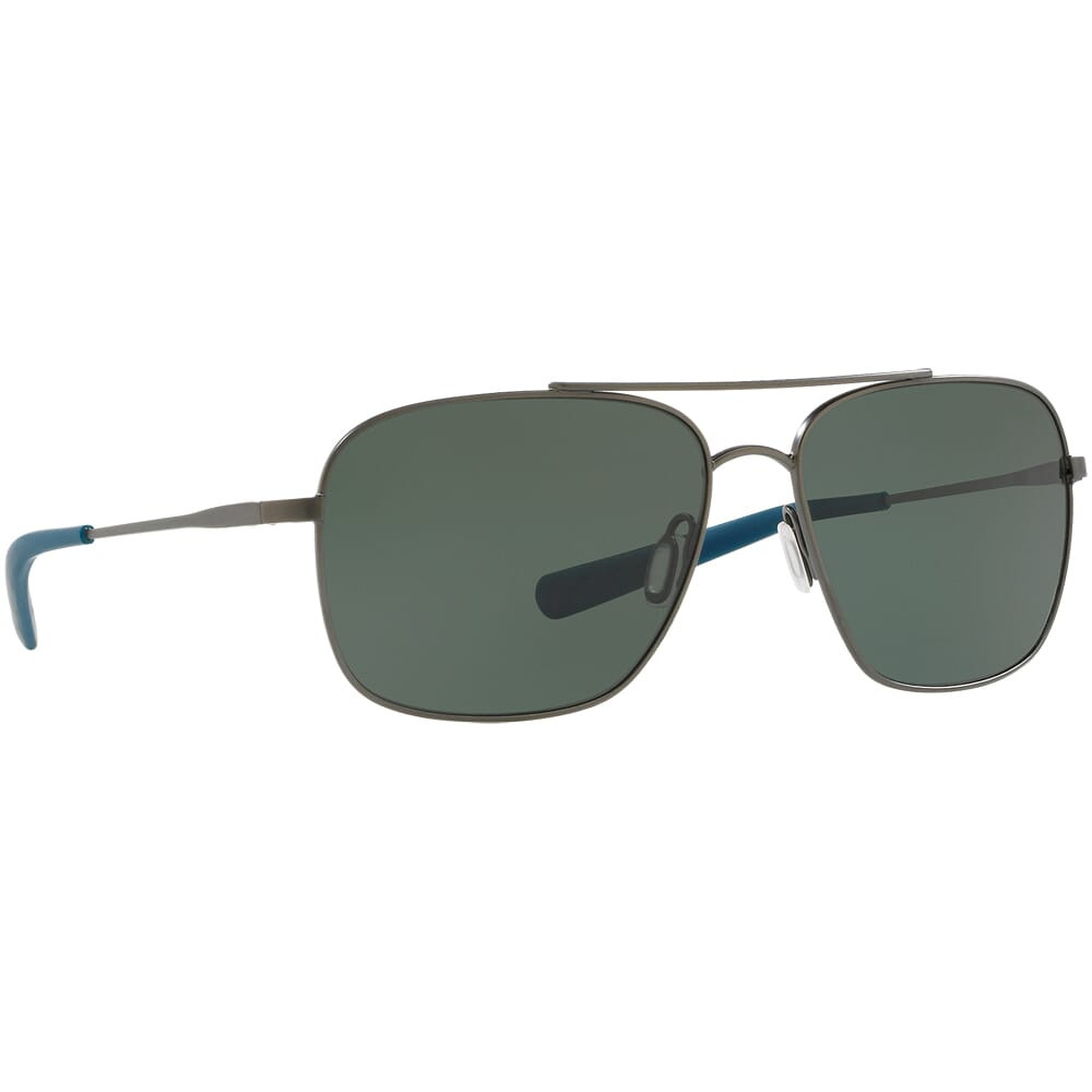 Costa Canaveral Brushed Gray Frame Sunglasses w/Gray 580G Lenses 06S6002-60021459