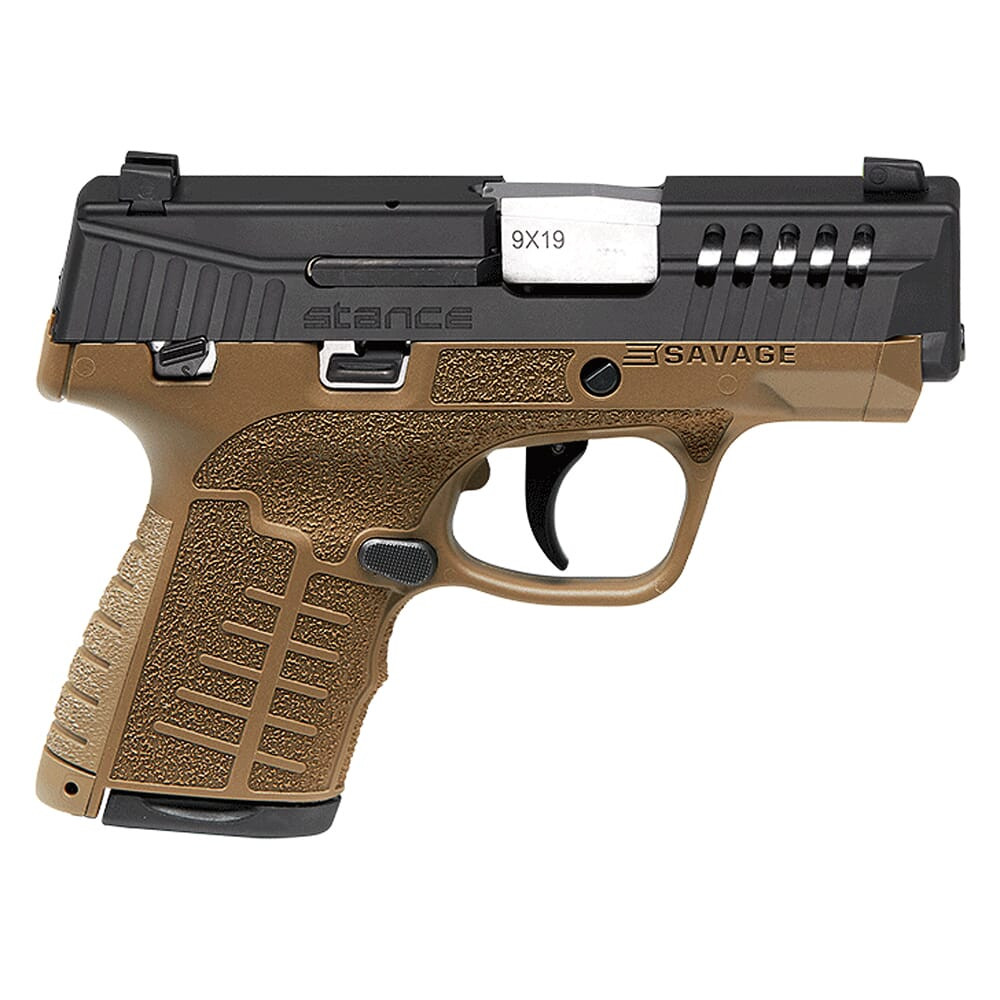 savage arms Savage Arms Stance MC9MS 9mm 3.2" 1:10" Bbl FDE Semi-Auto Pistol w/TruGlo Night Sights, (1) 7rd & (1) 8rd Mags 67006 - $441.99 at Scopelist.com