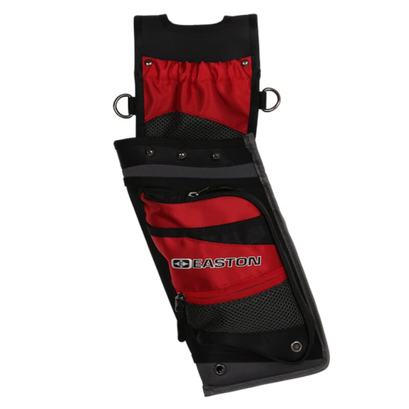 Easton Deluxe Field Quiver with Belt - Red - RH - 4 Tubes