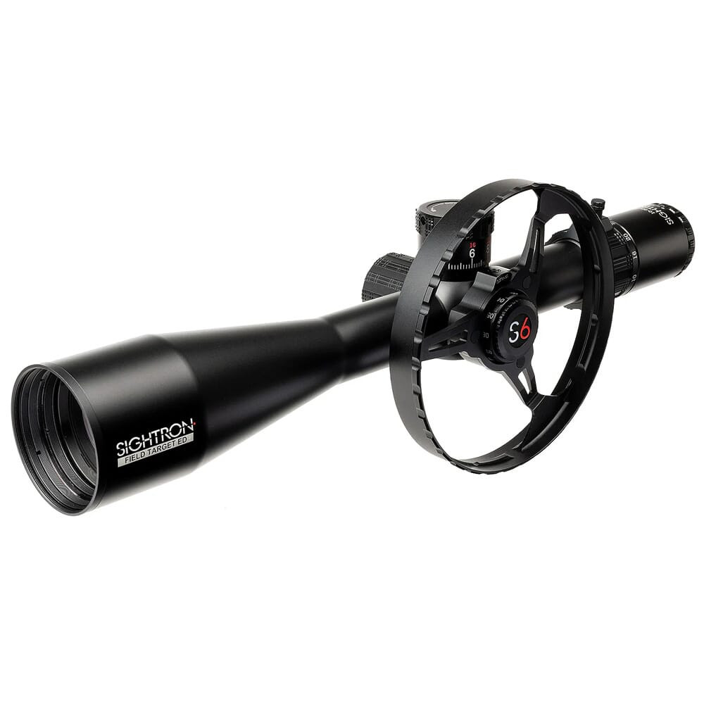 Sightron S6 10-60x56 ED Field Target MOA-2FT w/Wheel Bundle Riflescope 66008