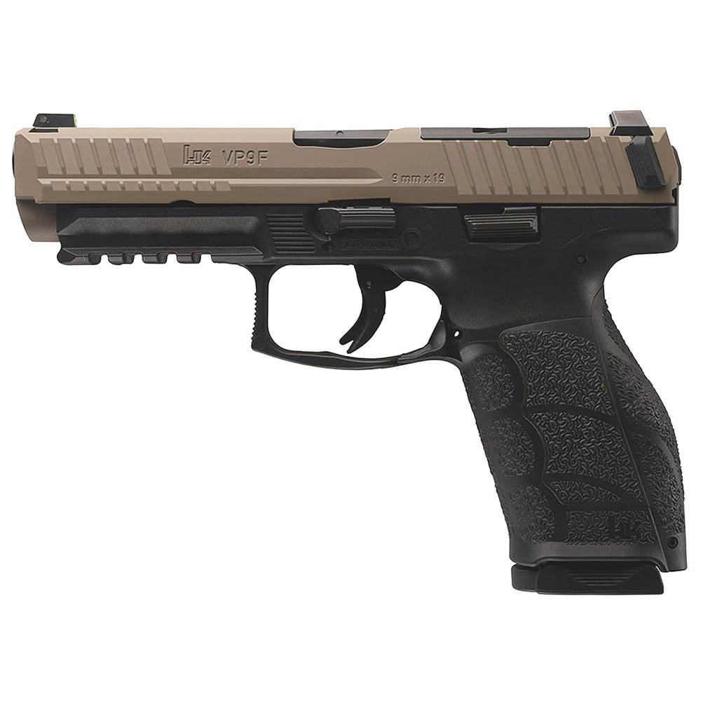 Heckler & Koch HK VP9A1 F 9mm 4.5" Bbl Optics Ready Midnight Bronze Pistol w/(2) 15rd Mags 81001296