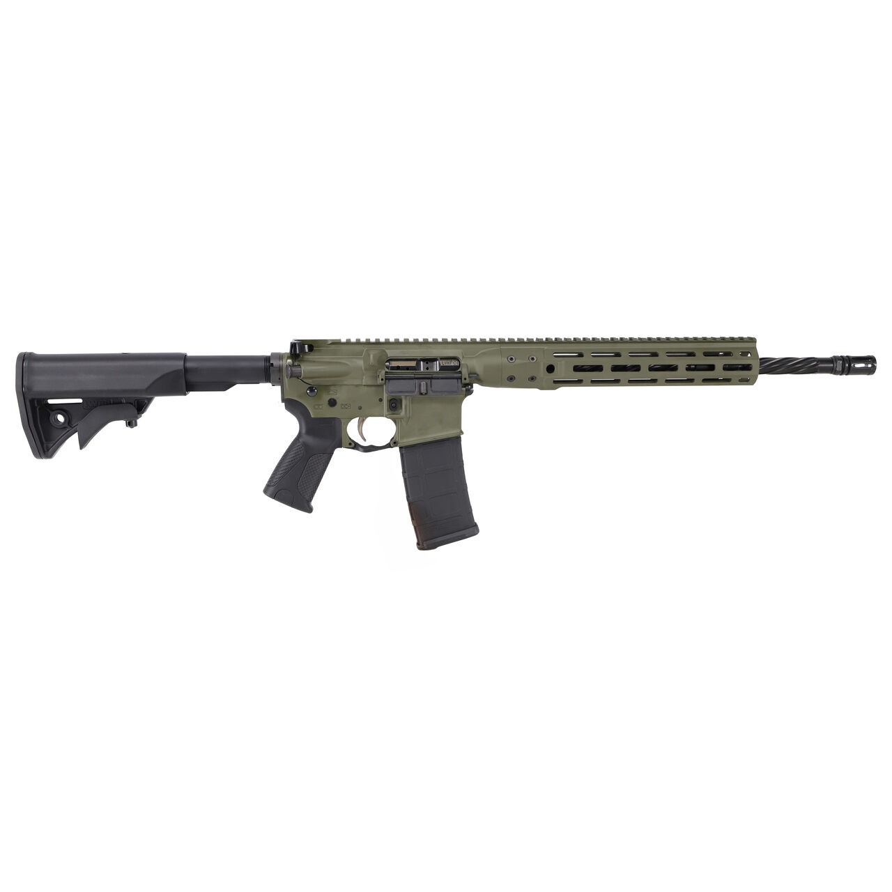 lwrc international LWRCI ICDI Discovery 5.56 NATO 16" Bbl Direct Impingement M-LOK OD Green Rifle ICDIR5ODG16MLE - $1399.99 at Scopelist.com
