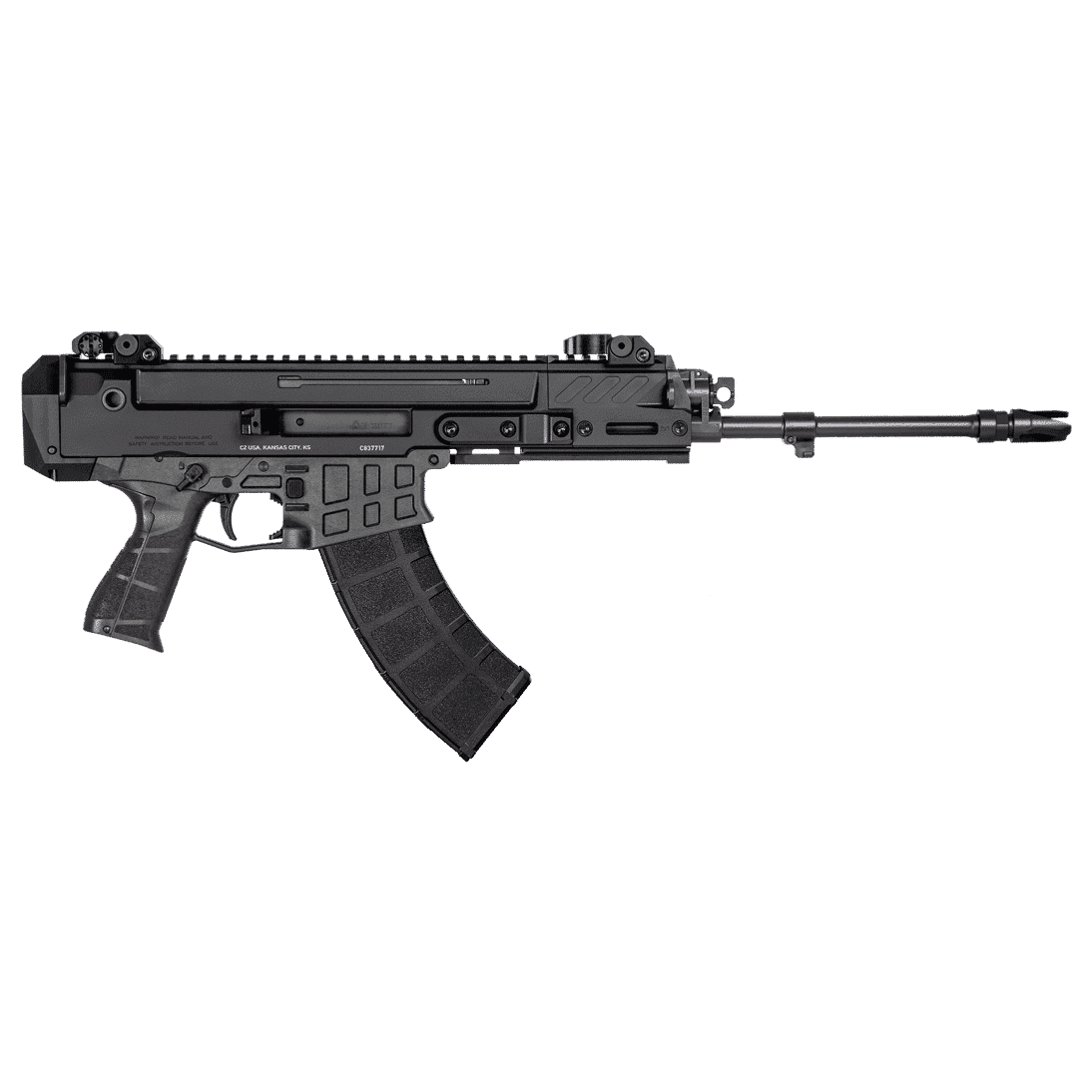 cz-usa CZ Bren 2 MS 7.62x39 30rd 11" 5/8x24 Bbl Pistol w/Ambi Mag Release/Manual Safety, Iron Flip-Up Sights, SB Tactical Brace 91464 - $2029.99 at Scopelist