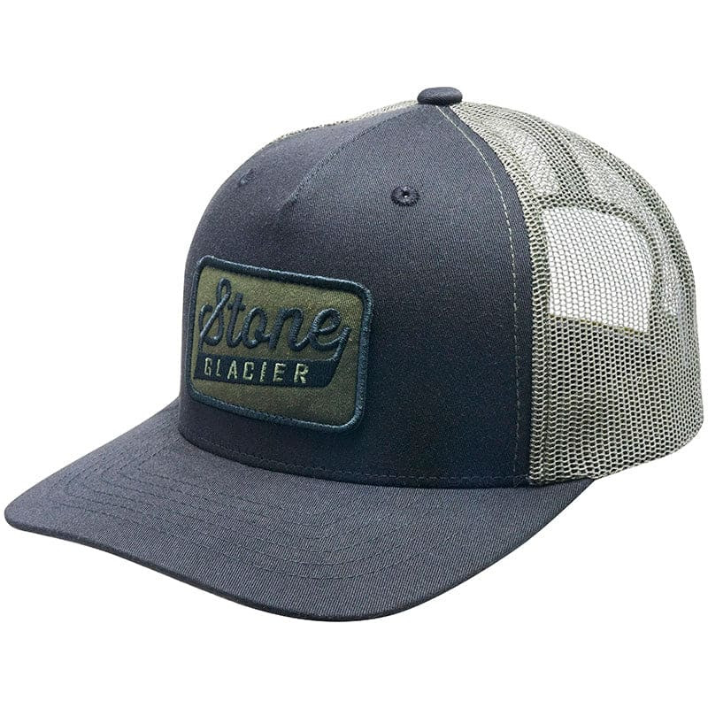 Stone Glacier SG Stone Stamp Patch Trucker Hat Black OSFM 60245-BK-OSFM