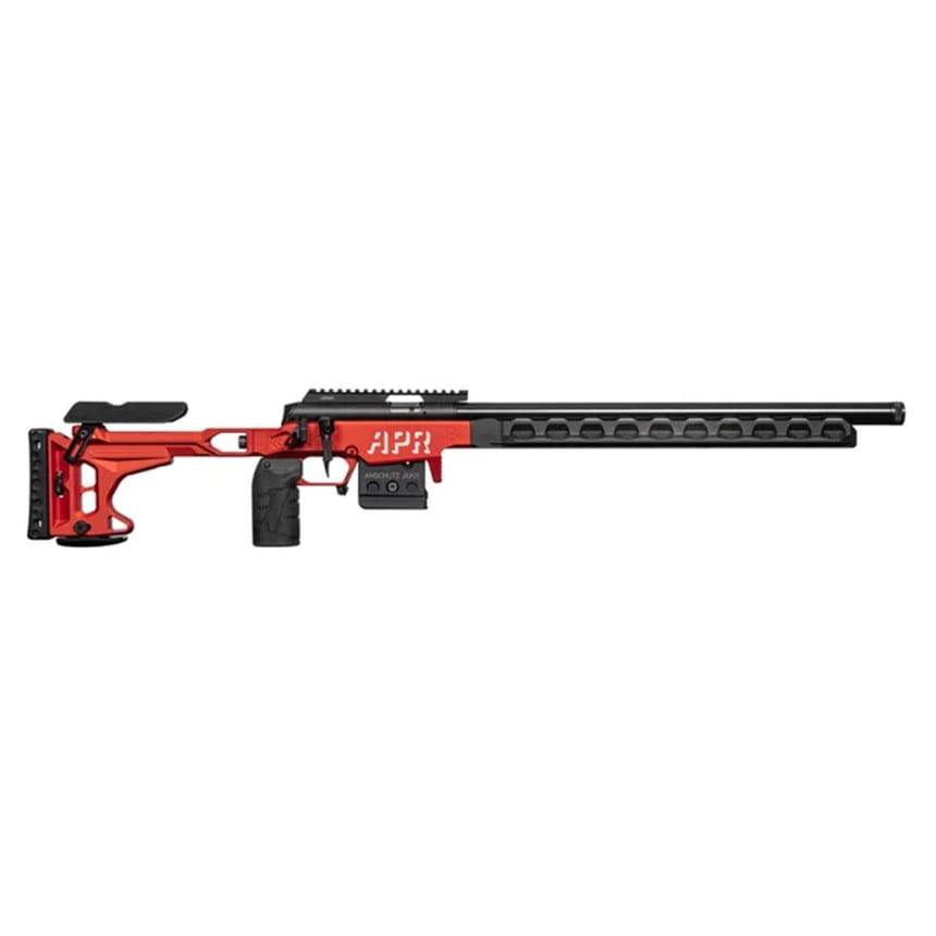 anschutz Anschutz 1727 APR Competition .22 LR 22" Bbl Red/BLK G18X1 5020 APR Trig 30 MOA Rail Bag Rider Steel Forearm Rifle w/(2) 10rd Mags A019358RBRX - $7524.71 at Scopelist