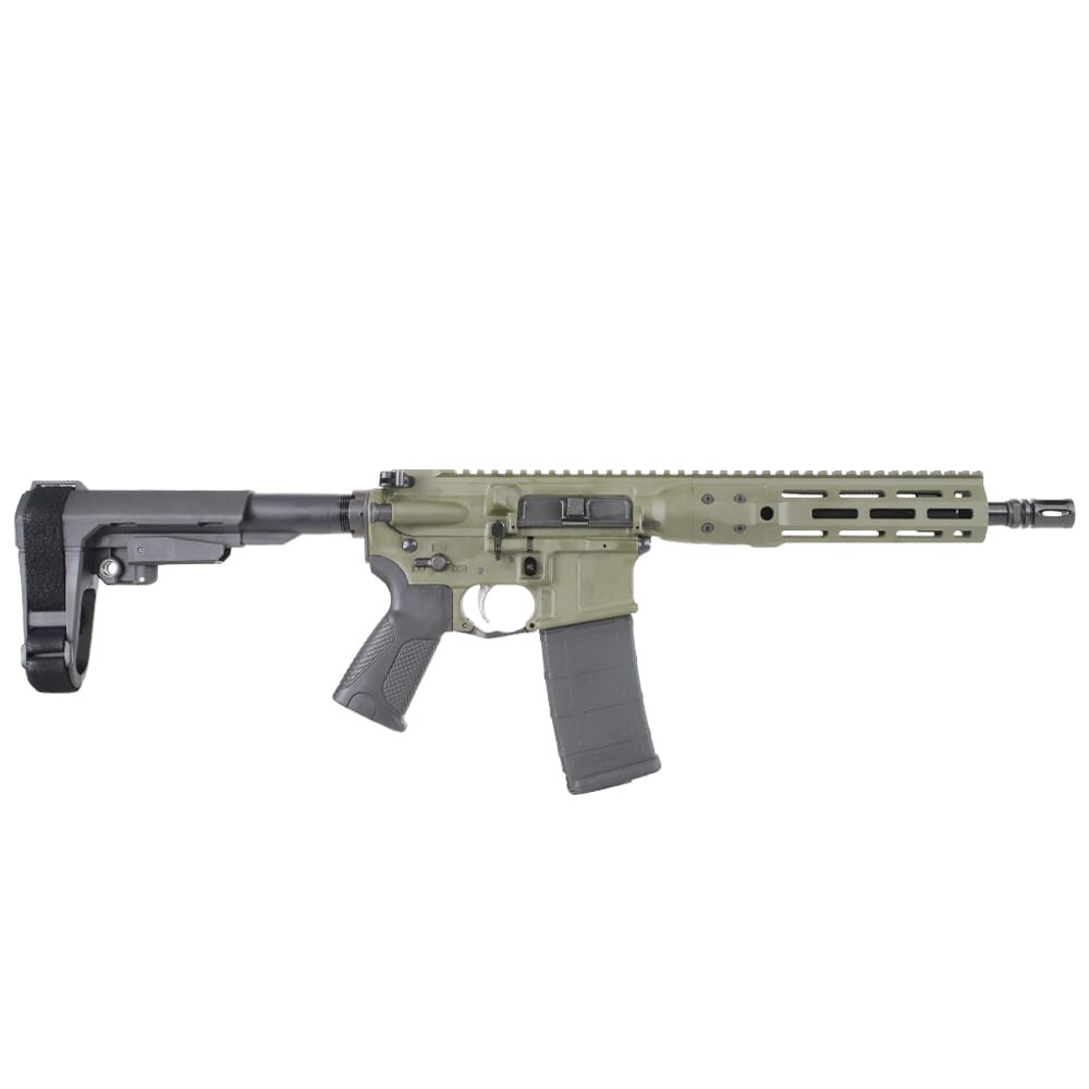 lwrc international LWRC ICDI M-LOK Direct Impingement 5.56mm NATO 10.5" 1:7" 1/2x28 Bbl OD Green Pistol w/SBA3 Brace ICDIP5ODG10SBA3ML - $1839.99 at Scopelist.com