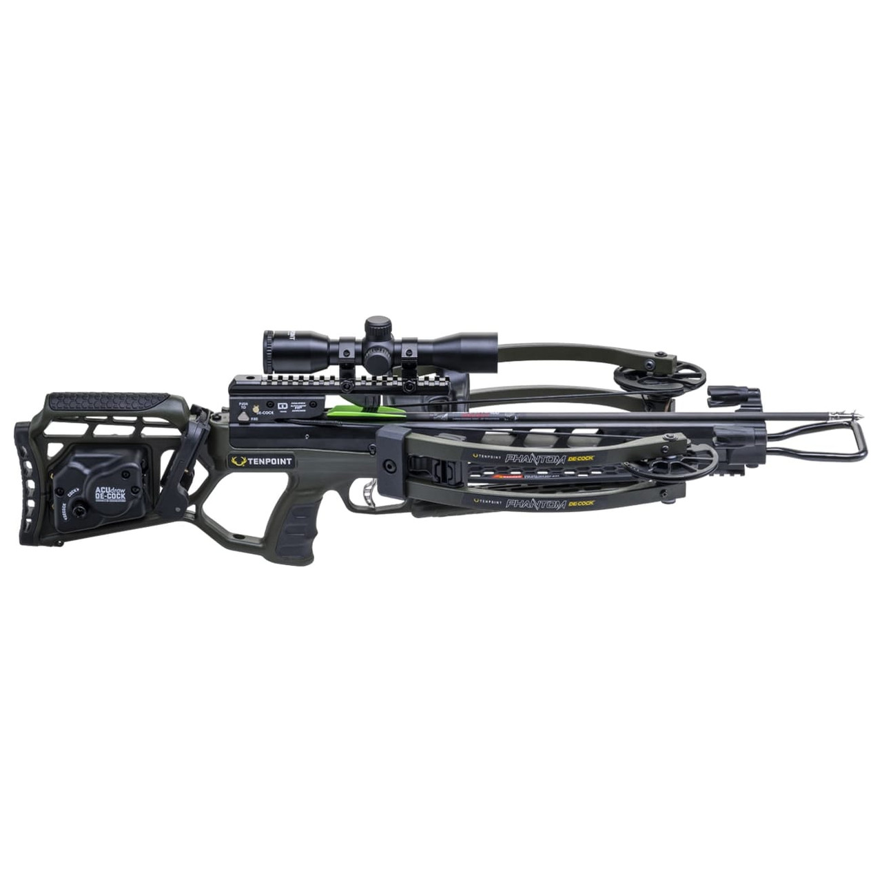 tenpoint crossbows TenPoint Phantom Decock Pro-View 400 Scope ACUdraw De-Cock Moss Green Crossbow CB26005-1858 - $999.99 at Scopelist