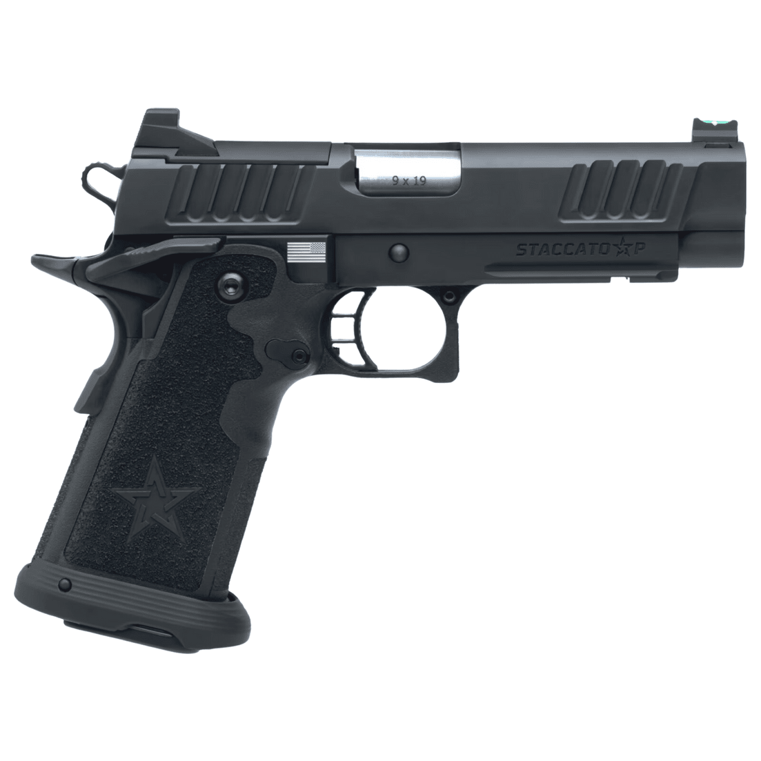 Staccato P Duty V2 9mm DLC/SS P Optic Ready Aluminum Frame 12-1201-000003